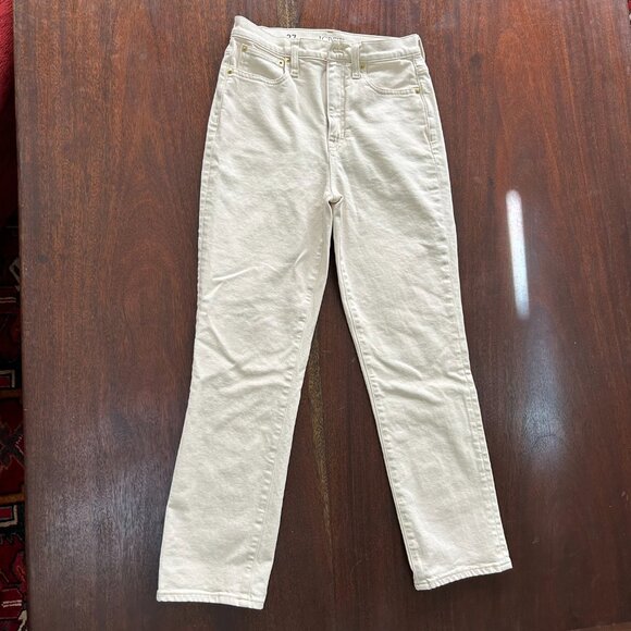 Never worn, J.Crew Classic straight jean in ecru, 27 - Picture 4 of 8